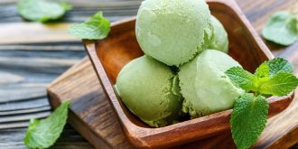Sorbet menthe maison