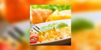 Omelette au basilic
