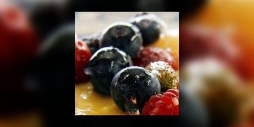 Raisins givres, granite de pamplemousse