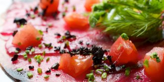 Carpaccio aux deux thons