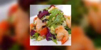 Salade de coquillages et de crevettes