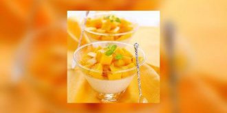 Coupes de mangue glacee