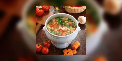 Soupe de legumes croquants