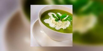 Soupe de courgettes au safran