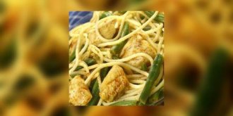 Spaghettis aux ailerons de poulet