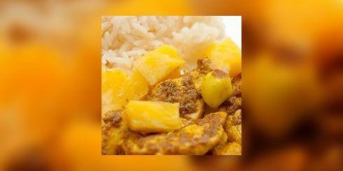 Curry de poulet a l-ananas