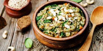 Quinoa au pistou d’herbes