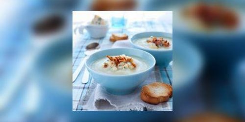 Potage de topinambours au roquefort