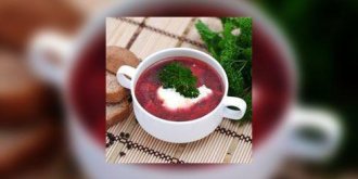 Potage au chou rouge