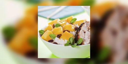 Salade de poulet a la mangue