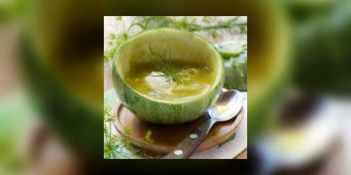 Veloute glace de courgettes au Boursin