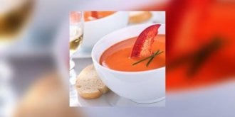 Soupe glacee de homard