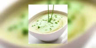 Soupe froide de chou-fleur a la pomme verte