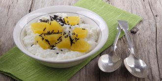 Riz aux litchis et a l-ananas