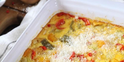 Clafoutis de poivrons et tomates