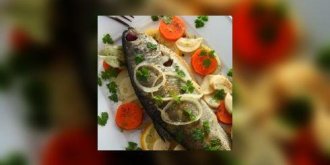 Truite vapeur aux legumes eminces