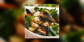 Salade de pommes de terre aux moules 