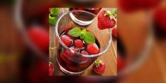 Fraises au vin epice