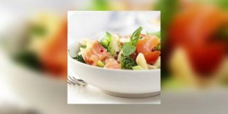 Salade de saumon fume marine