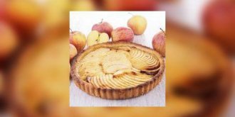 Tarte aux pommes salee