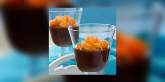 Mousse au chocolat et aux mandarines