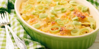Gratin de poireaux a la ricotta