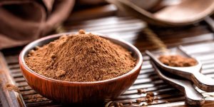 Souffle au cacao et framboises