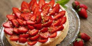 Tarte aux fraises sans cuisson