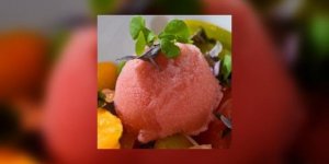 Tomates farcies au sorbet de tomate