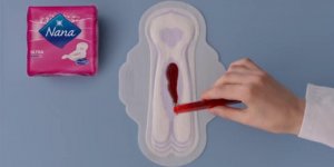 Pour la premiere fois, une pub fait figurer du sang de regles