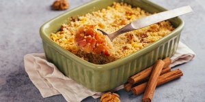 Crumble de pommes a la cannelle