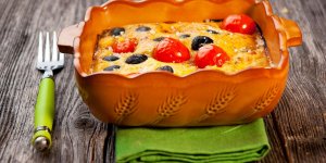 Clafoutis aux tomates cerise