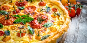 Quiche aux tomates mozzarella