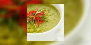 Soupe de pois casses au thym