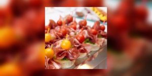 Tomates confites au jambon de Bayonne