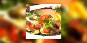 Poivrades et courgettes en salade 