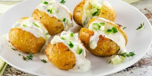 Pommes de terre sautees au fromage blanc