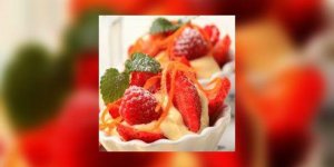 Fraises et creme a l-orange