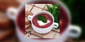 Potage au chou rouge