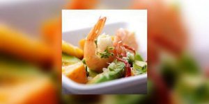 Salade de cresson et crevettes a l-aneth