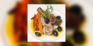 Fricassee d-agneau aux zestes d-oranges et aux olives