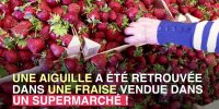 Fraises : découverte d'un fruit piégé avec une aiguille