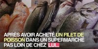 Il fait une découverte dégoûtante après avoir acheté son poisson au supermaché