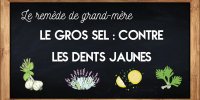 Du gros sel contre les dents jaunes