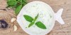 Gaspacho yaourt / concombre à la menthe, garniture croquante