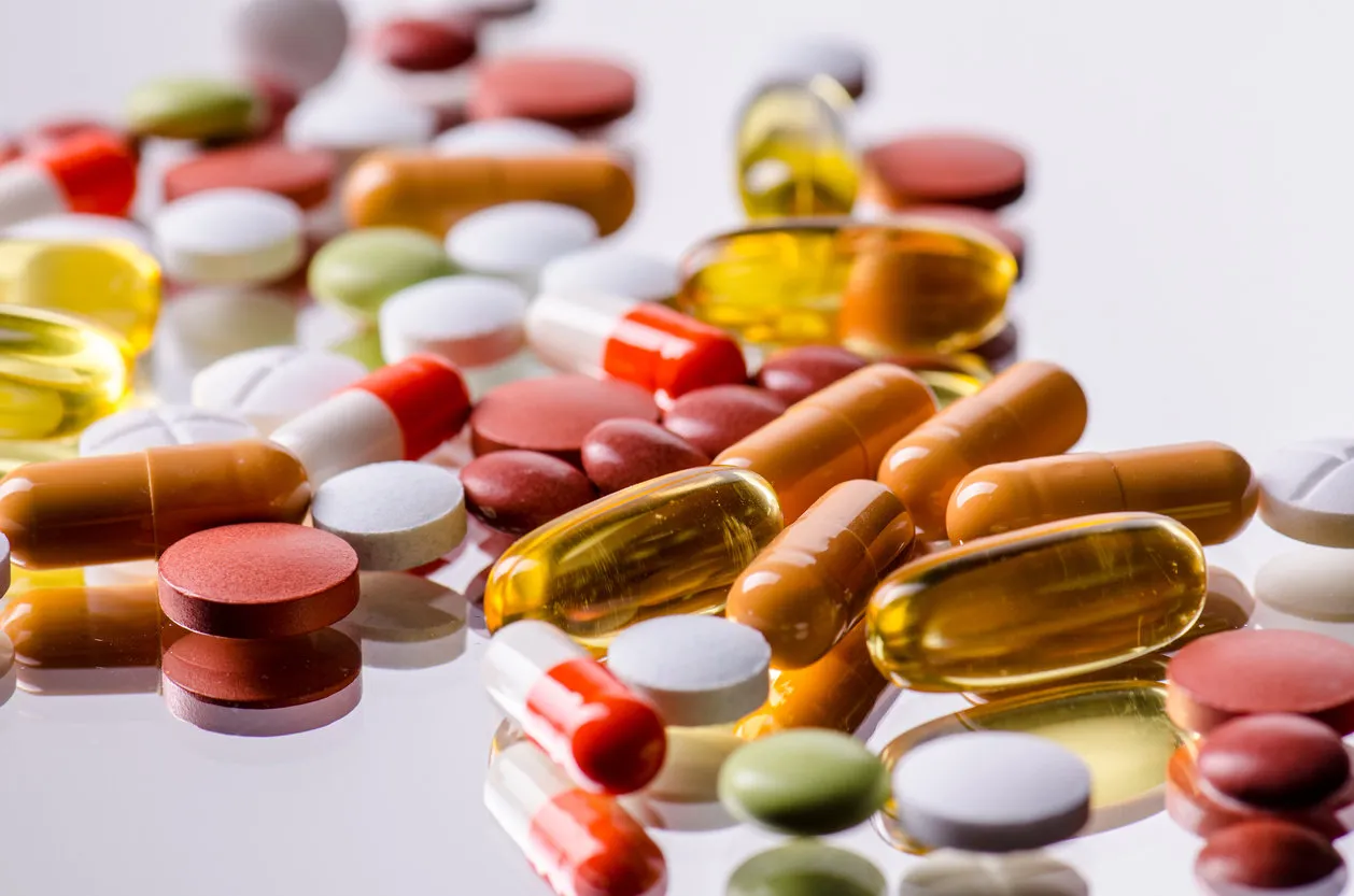 colored pills -selected focus, narrow depth of field colored pills -selected focus, narrow depth of field