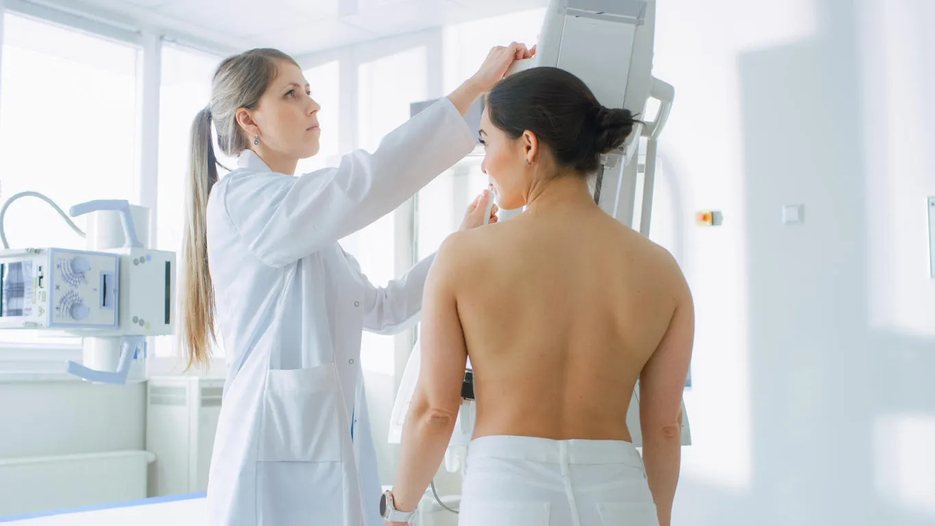 in the hospital, female patients undergoes mammogram screening procedure done by mammography technologist modern technologically advanced clinic with professional doctors breast cancer prevention screening in the hospital, female patients undergoes mammogram screening procedure done by mammography technologist modern technologically advanced clinic with professional doctors breast cancer prevention screening