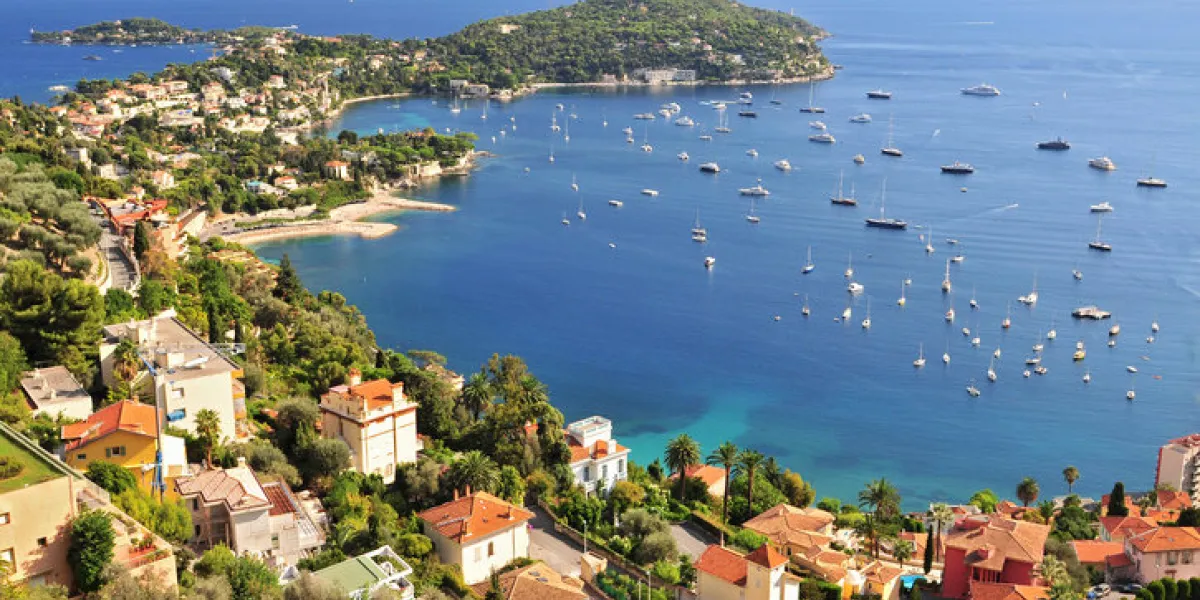 the famous perched village of saint jean cap ferrat europe, france, alpes maritimes