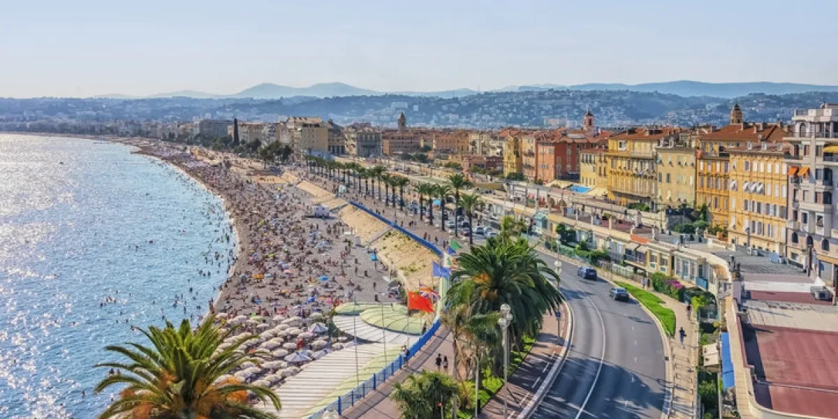 city of nice in the french riviera