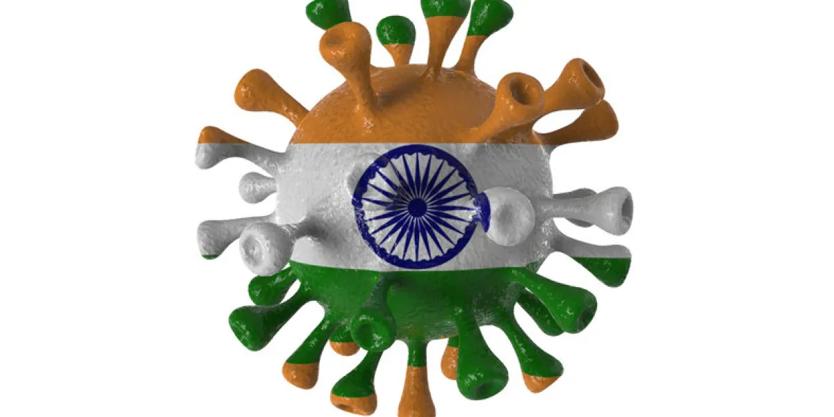 covid india and indian variant isolated on white background, covid-19 virus with flag covid india and indian variant isolated on white background, covid-19 virus with flag